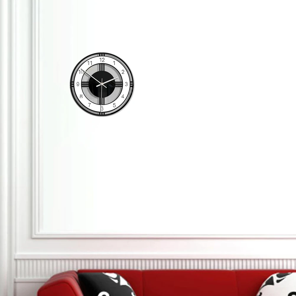 

Creative Wall Clock Living Operated Functional for Home Silent Hanging Household