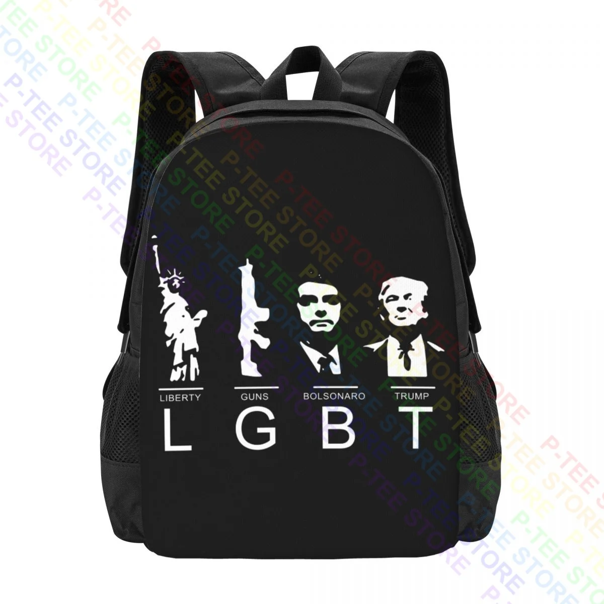 Liberty Guns Bolsonaro Trump LgbtBackpack Large Capacity Softback Gym Tote Bag