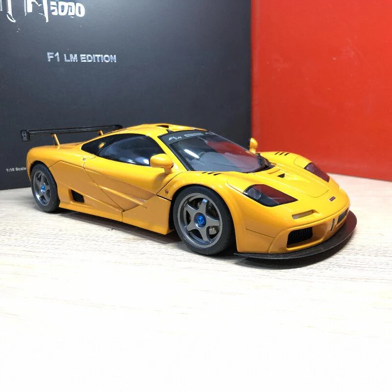 Autoart 1:18 F1 LM GTR Orange Simulation Limited Edition All Open Alloy Metal Static Car Model Toy Gift