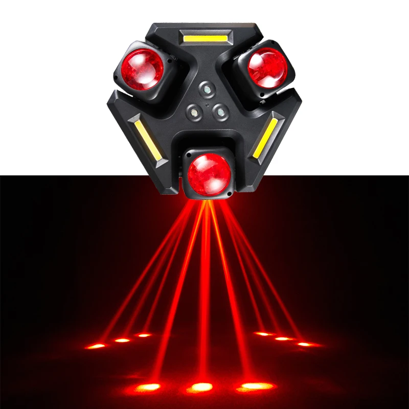 

Good Effect 3 Arm Led Beam Moving Light 40W RGBW Led Spot Strip Flash Red Green Flower Unlimited Rotate DMX 512 Stage Lighting