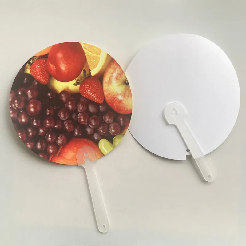 sublimation blank PET plastics fan items heat transfer printing materials 30pcs/lot