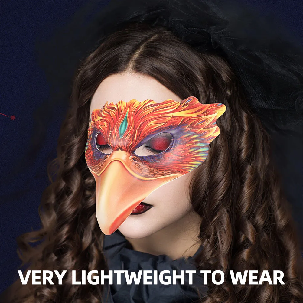 

2Pcs Animal Masks Lightweight PU Bird Shape Half Face Mask for Halloween Masquerade Party Masquerade Party Mask