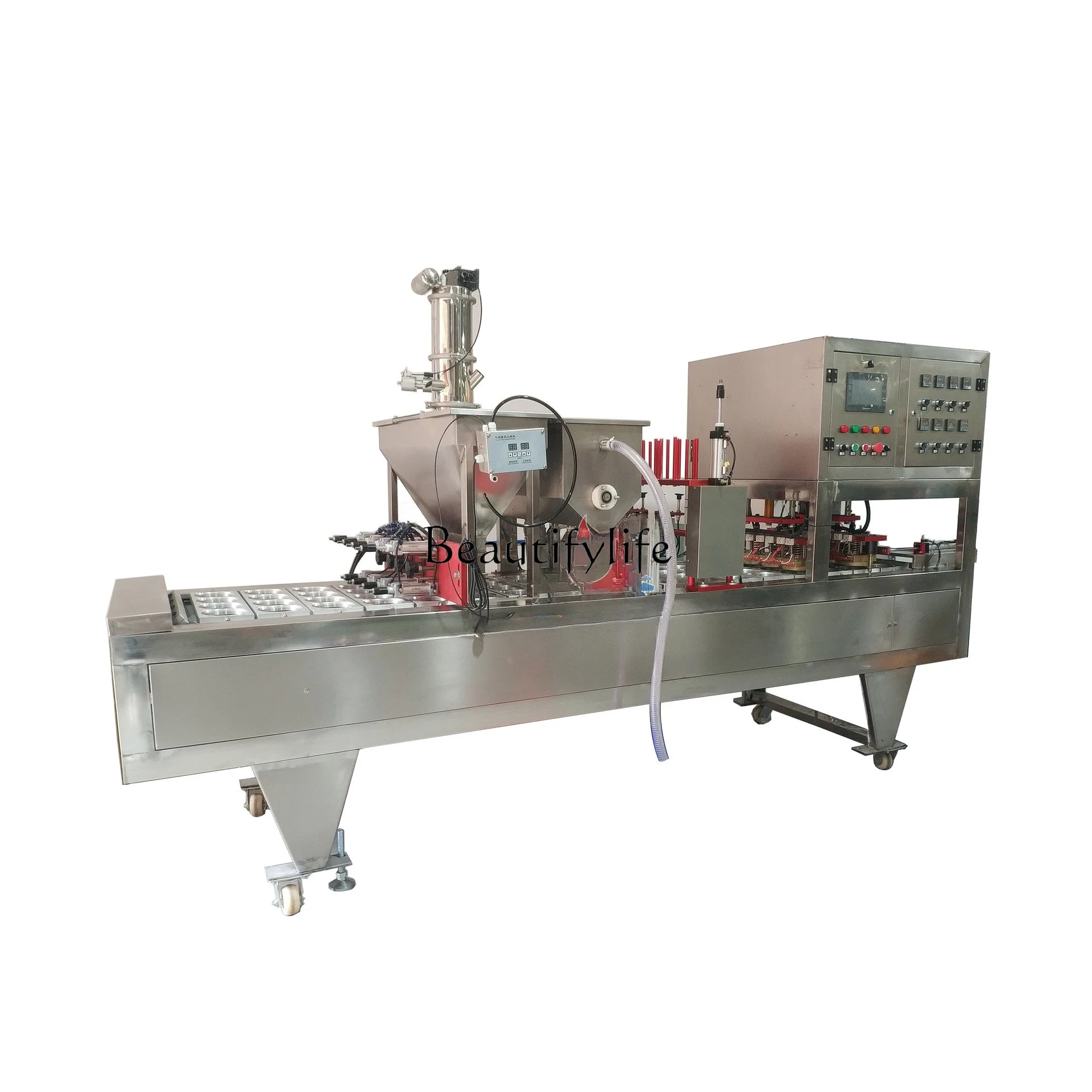 4Automatic sealing machine Tofu bowl cup vacuum filling nitrogen sealing machine