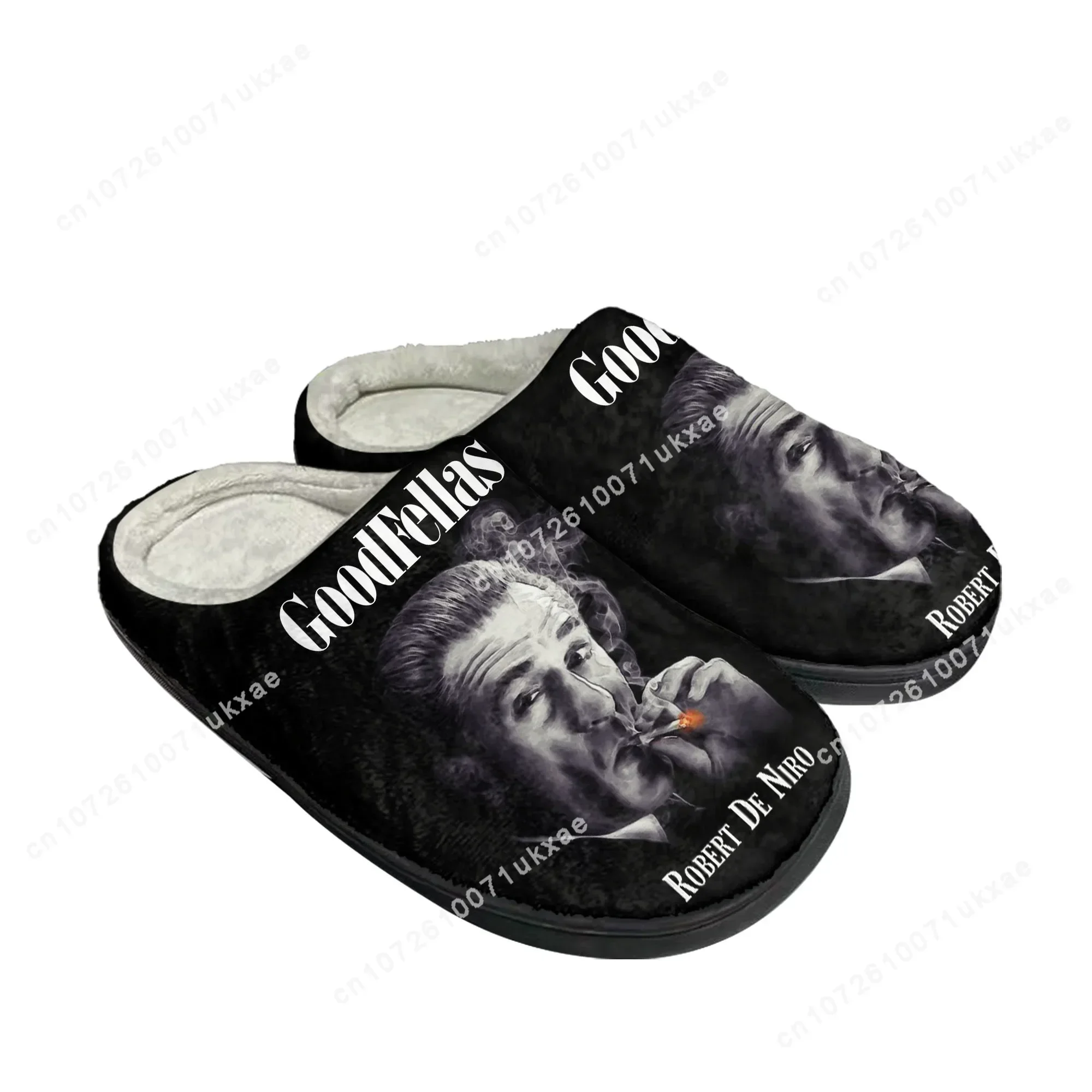 Goodfellas Home Cotton Slippers Mens Womens Robert De Niro Plush Bedroom Casual Keep Warm Shoes Thermal Slipper Customized Shoe