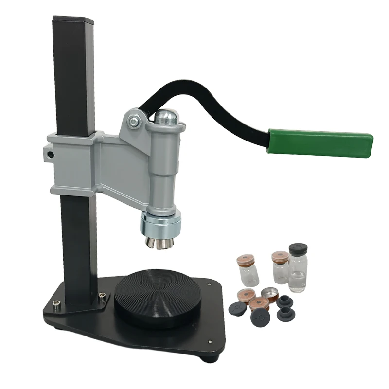 XLP03U Mini Bottle Crimper 13mm & 20mm Manual Vial Sealing Machine Flip Caps Hand Operated Seal Plastic Material