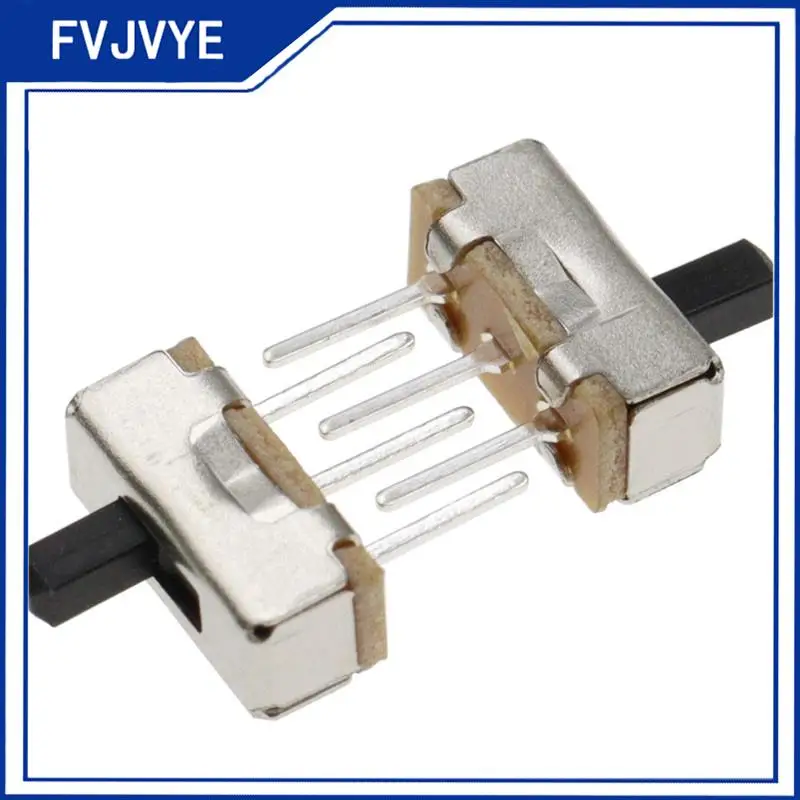 20pcs SS12D00 Interruptor On-Off Mini Slide Switch 3pin 1P2T 2 Position High Quality Toggle Switch Handle Length 3MM/4MM/5MM/6MM