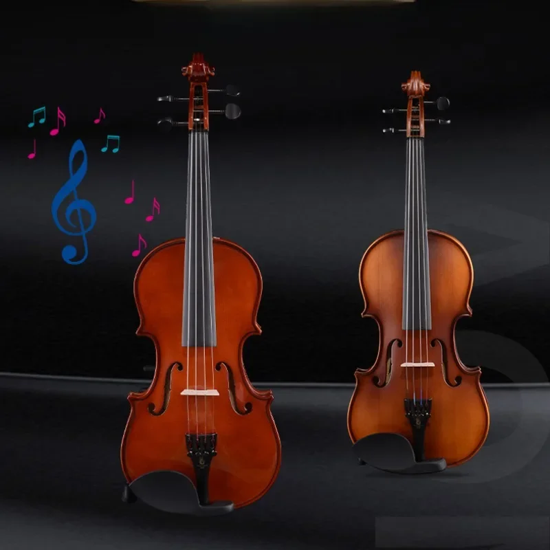 Handmade Solid Wood Violin Beginner Adult Children Exercise Professional Performance Professionally Musical Stringed Instruments