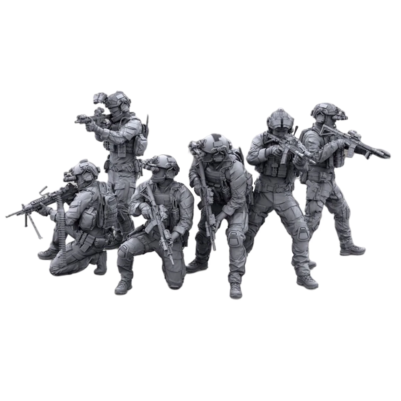 1/35 Resin Figures Modern US special forces soldiers 6 man Unassembled Unpainted High quality simulation model