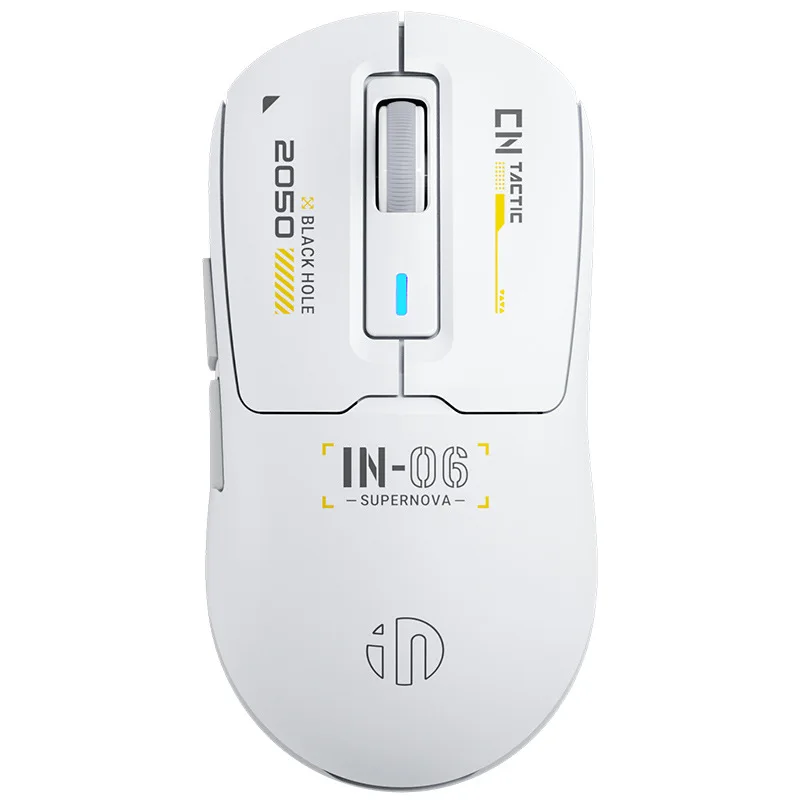 Imagem -06 - Mouse sem Fio Bluetooth Mouse Leve para Jogos Modo com Fio 60g Sensor Paw3395 26000dpi Rate 500mah Inphy-in6