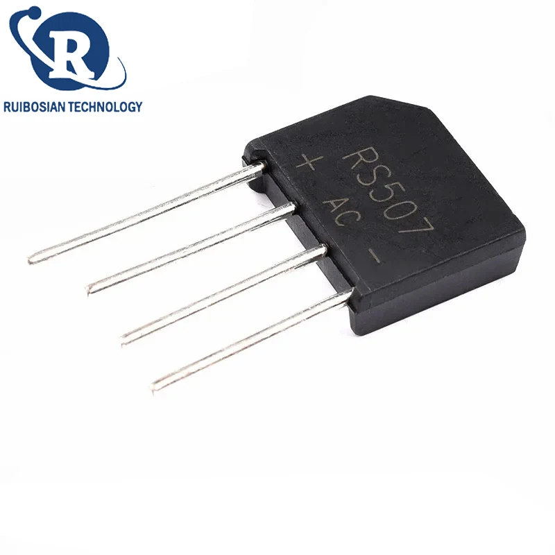 10PCS RS406 RS407 RS507 RS606 RS608 RS808 RS207 600V 700V 800V 1000V ZIP-4 2A 4A 5A 6A 8A Rectifier Bridge