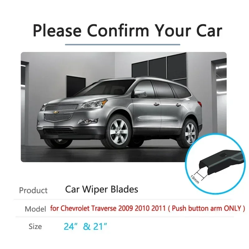 For Chevrolet Traverse 2009 2010 2011 Front Window Windshield Windscreen Brushes Washer Car Accessories 24 21 Car Wiper Blades