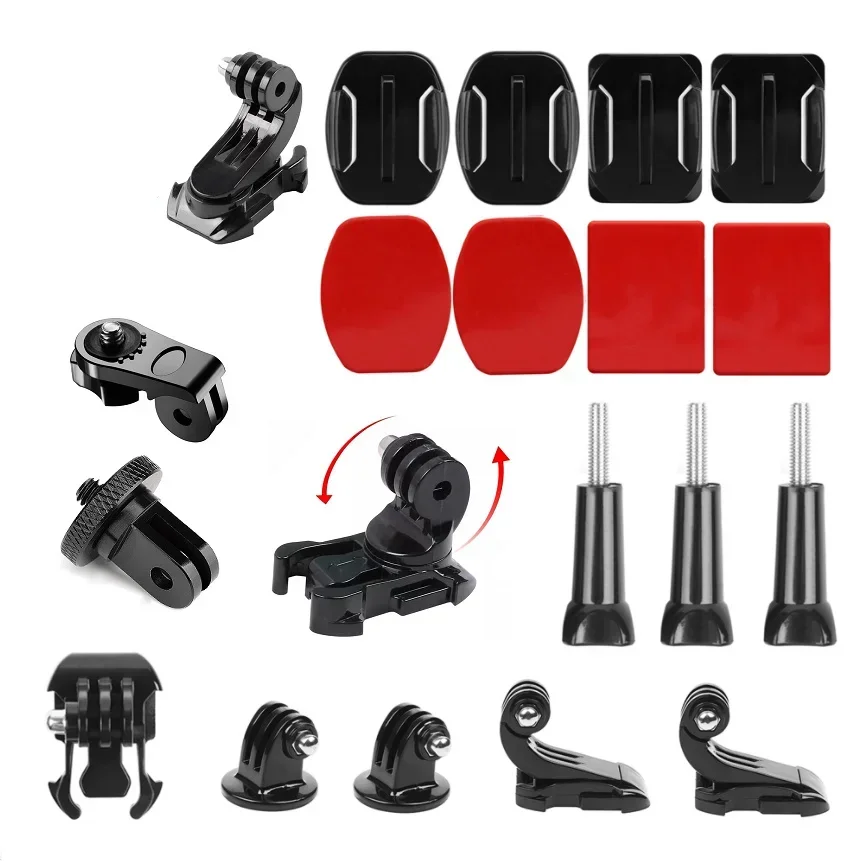 Action Camera Tripod accessories Set For GoPro Hero For SJCAM Osmo Yi 4K Eken Base Mount Accessory