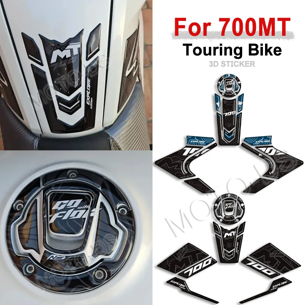 

For CFMOTO MT700 700MT MT700 Touring Bike Fuel Tank Stickers Kit 700 MT Accessories Motorcycle Gas Tank Graphic Kit