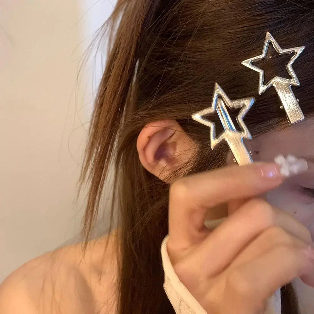 18 قطعة مشبك شعر معدني فضي للنساء أنيق لطيف معدن منقار البط كليب الجانب BB الانفجارات مقاطع إكسسوارات الشعر Q6E9