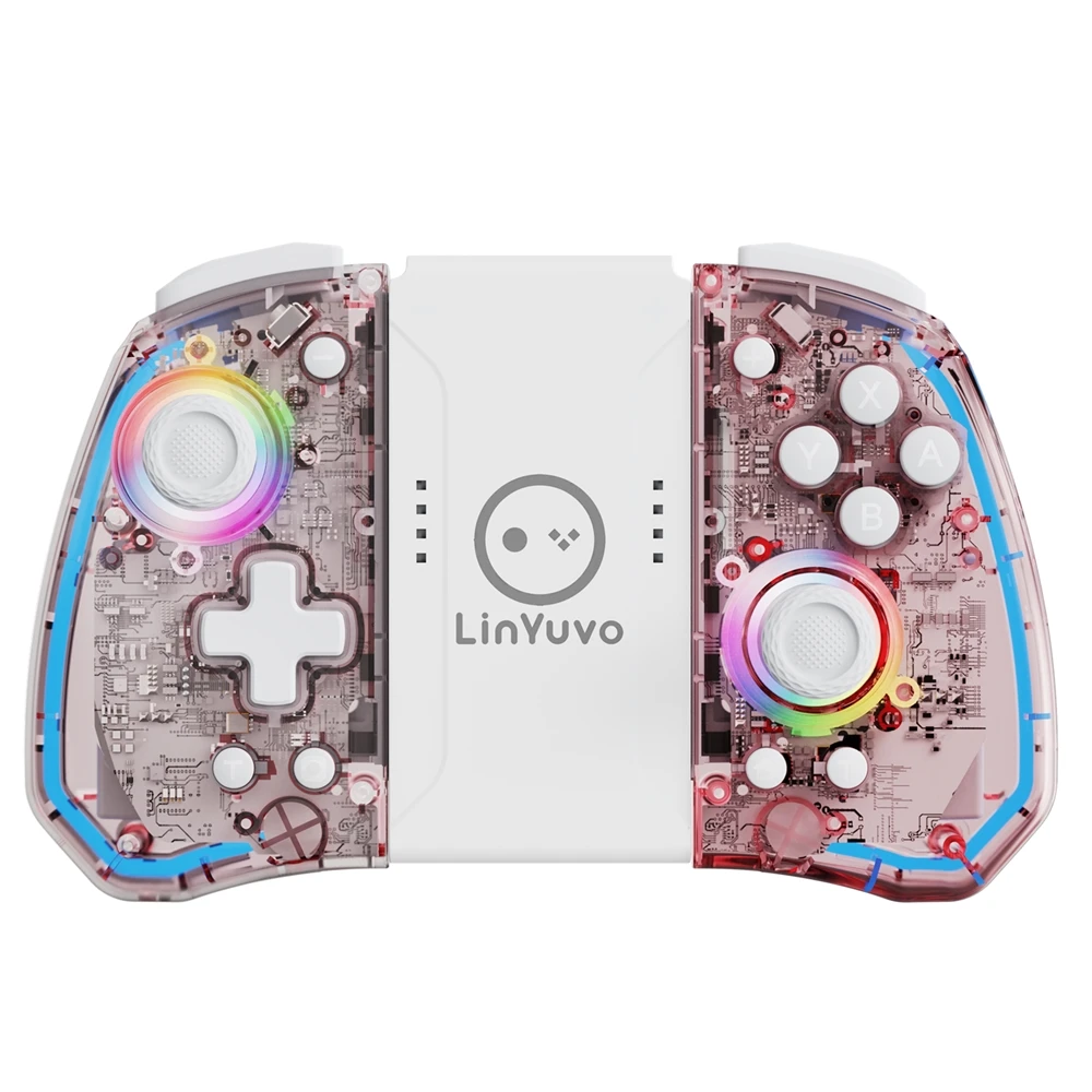 LinYuvo Split Handle KS40 for Switch with Dual Vibration,Colorful