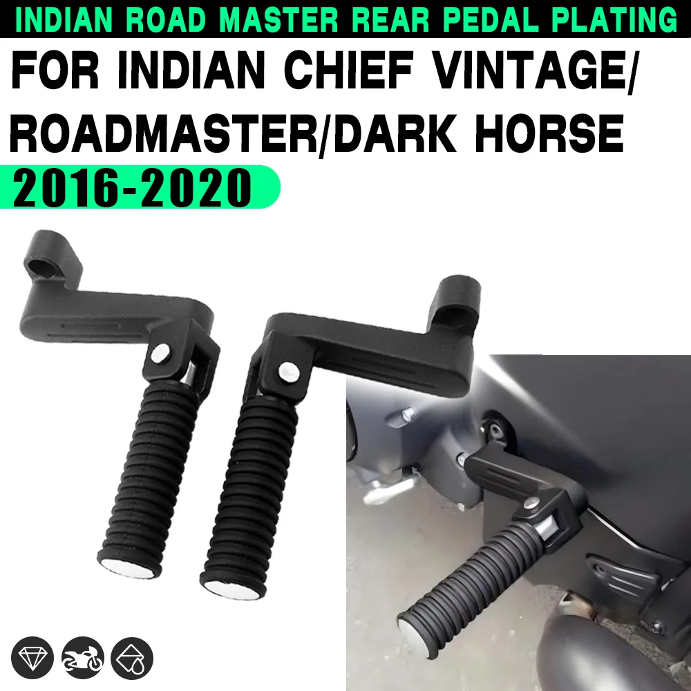 

For Indian Chieftain Limited Springfield Roadmaster Dark Horse Motorcycle Accessories Folding Rear Footrest Passenger Foot Pegs