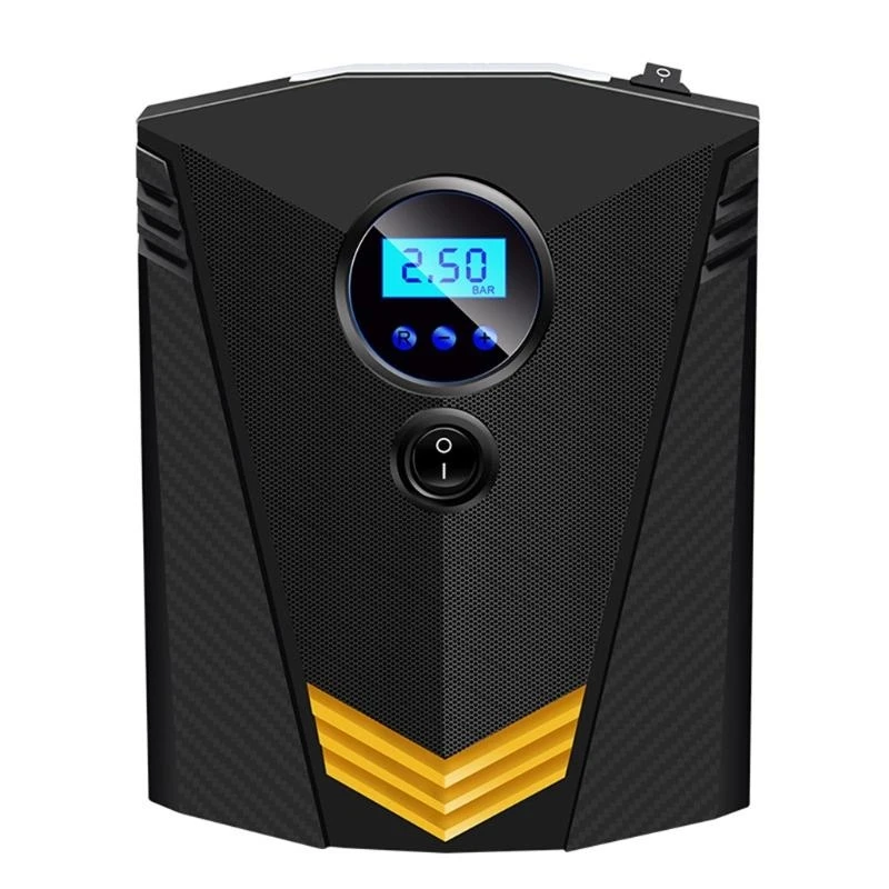 مضخة هواء محمولة بشاشة ديجيتال، مضخة هواء مثبتة على السيارة، استخدام الطوارئ في الهواء الطلق، مضخة هواء أوتوماتيكية، منفاخ إطارات منزلي للسيارة