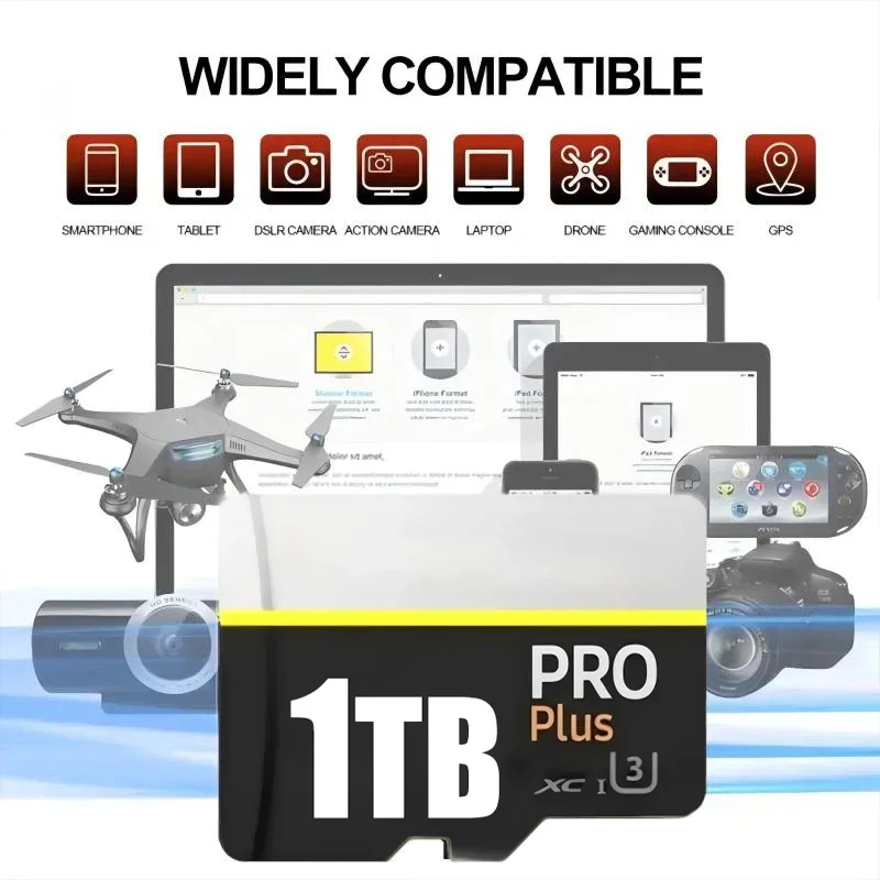 Hot Sale Memory Card Class10 2TB 512GB High Capacity U3 V30 Micro SD Card Multiple Sizes For Computer Monitoring Phone Camera