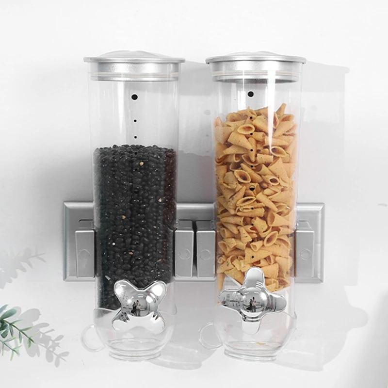 Food Jar Dispenser Safe Airtight High Capacity Grains Cereal Bucket Dispenser For Kitchen Food Storage Cereal Bucket