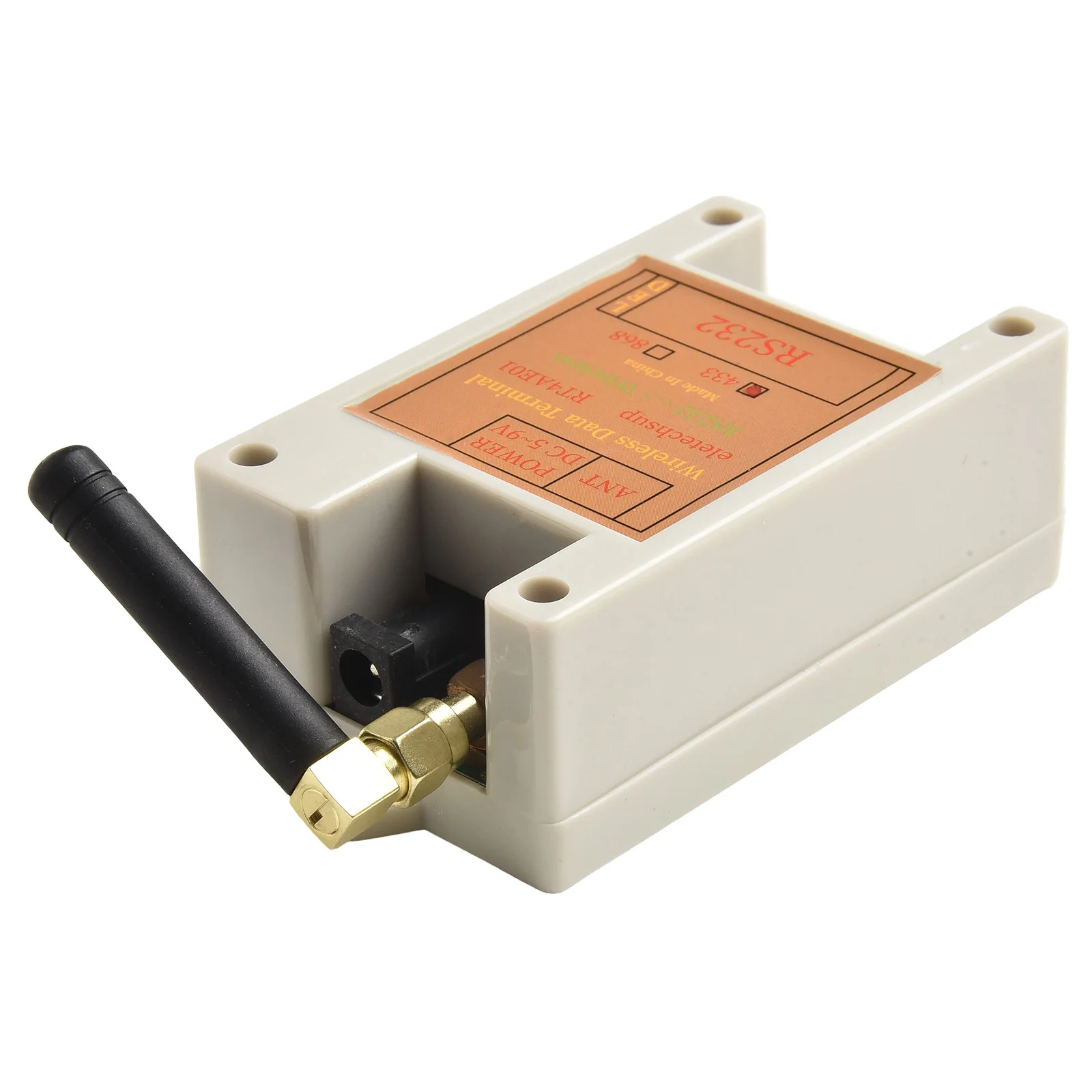 Wireless Transceiver RS232 Module with Dual Frequency Support (433M/868M) Designed for Robust Serial Communication