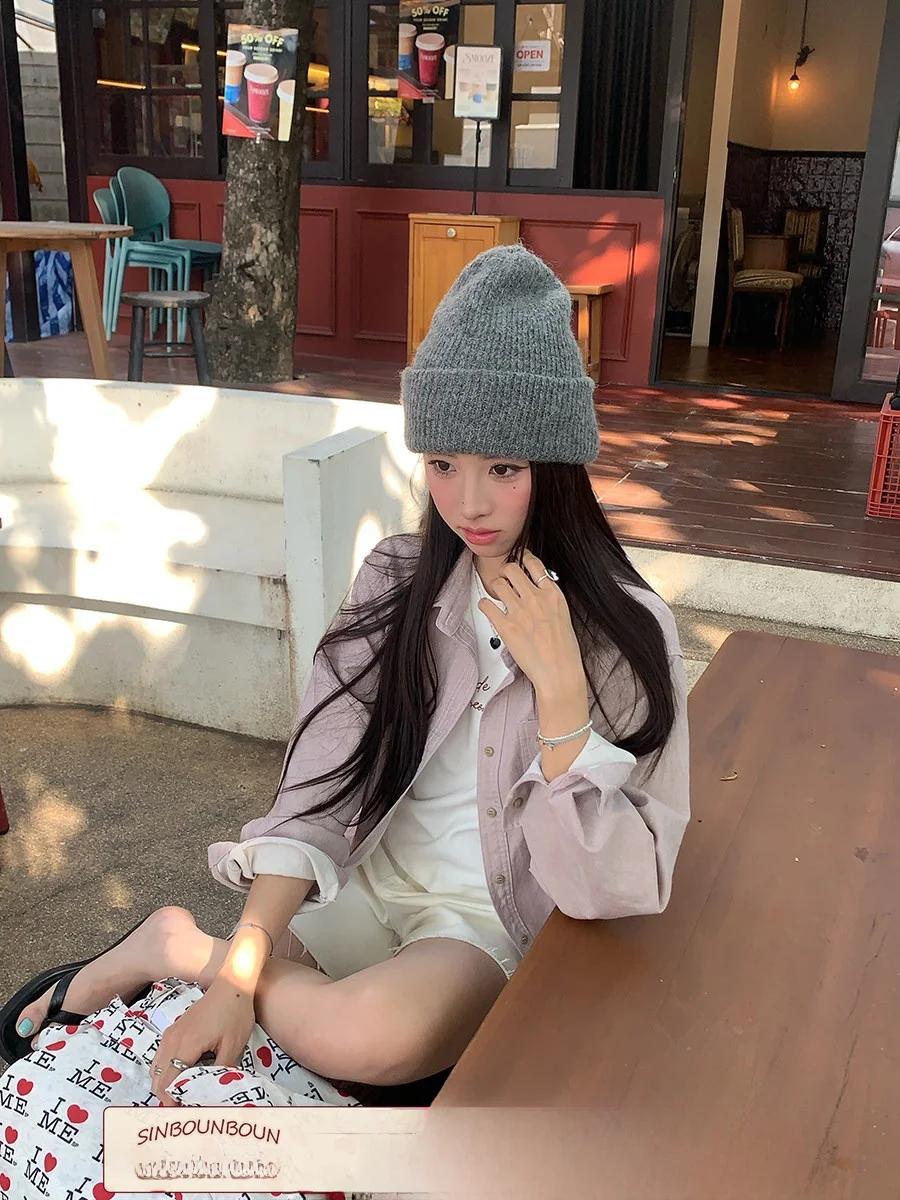 

Spring 2026 Long Sve Collar Denim irt Jaet Casual Loose Fit Women's Outerwear Layering Flip Collar Button up