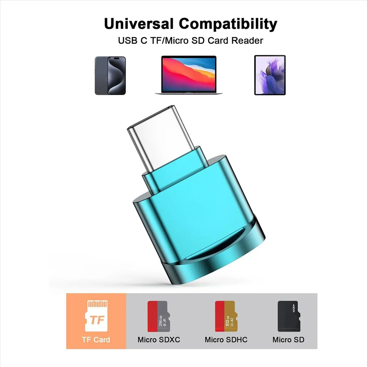 DT1835/Micro-SD Card Reader Adapter, USB Type C to Micro-SD/TF Card Reader Micro-SD Card Adapter for Type-C,A