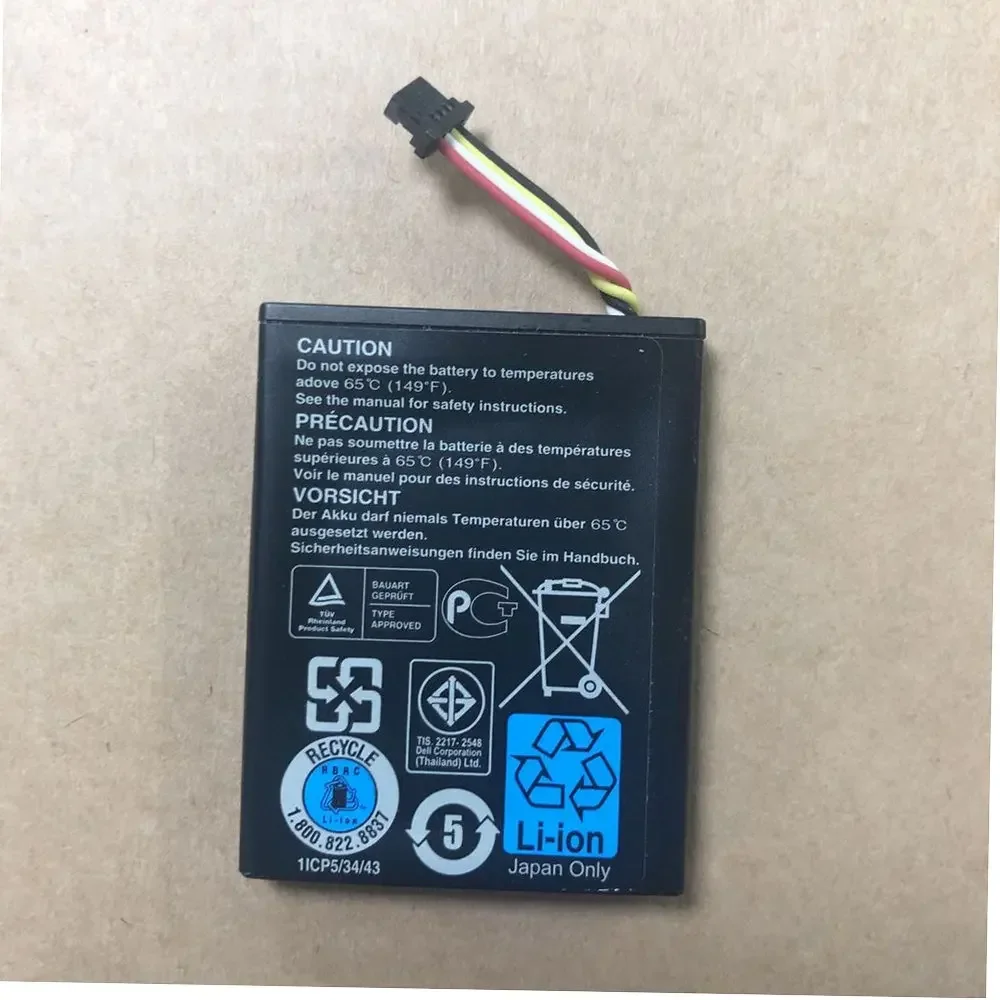 New 500MAH  Battery 70K80 D0JMF H710 H810 N3V6G T40JJ TTVVV TY8F9 for  PowerEdge M620 R320 R420 R520 R620 R720 R820