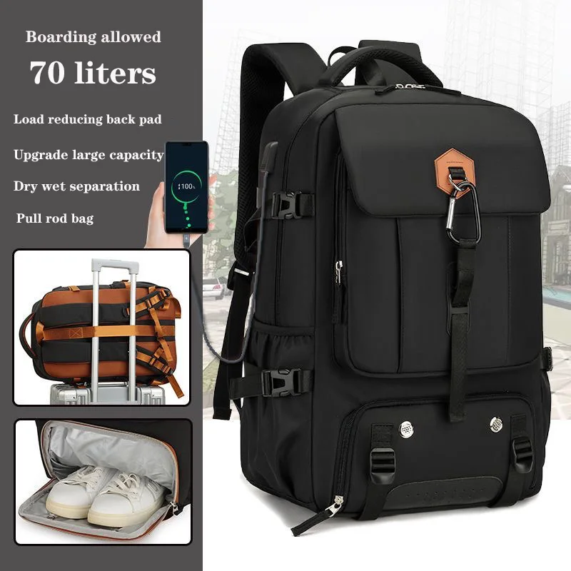 Factory wholesale price men's travel bag, outdoor hiking bag, leisure bag, large capacity backpack, business trip student backpa