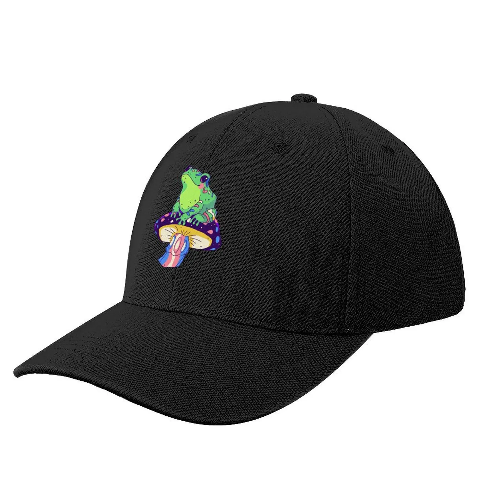 

Trans pride frog! Baseball Cap Rave fashionable Hat Luxury Brand Baseball For Men Women's