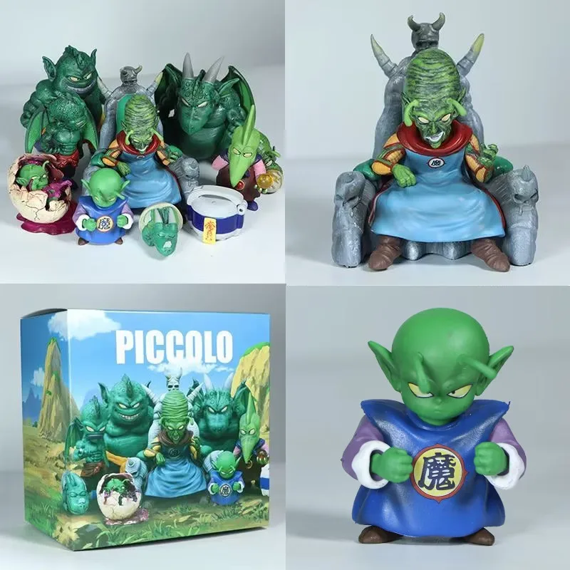 8.5cm Dragon Ball Z Piccolo Family Figures Daimao Piano Cymbal Drum WCF Anime Statue Figurine Model Doll Collectible Toy Gifts