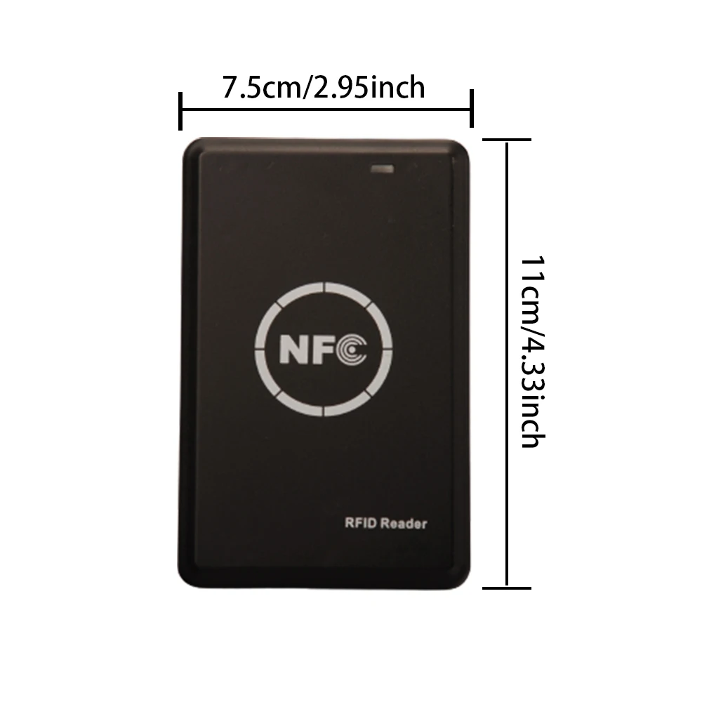 RFID NFC Smart Chip Reader/Writer 125KHZ 13.56MHZ Copier USB Programmer T5577 CUID Tag Copy Clone ID IC Key Badge Copy