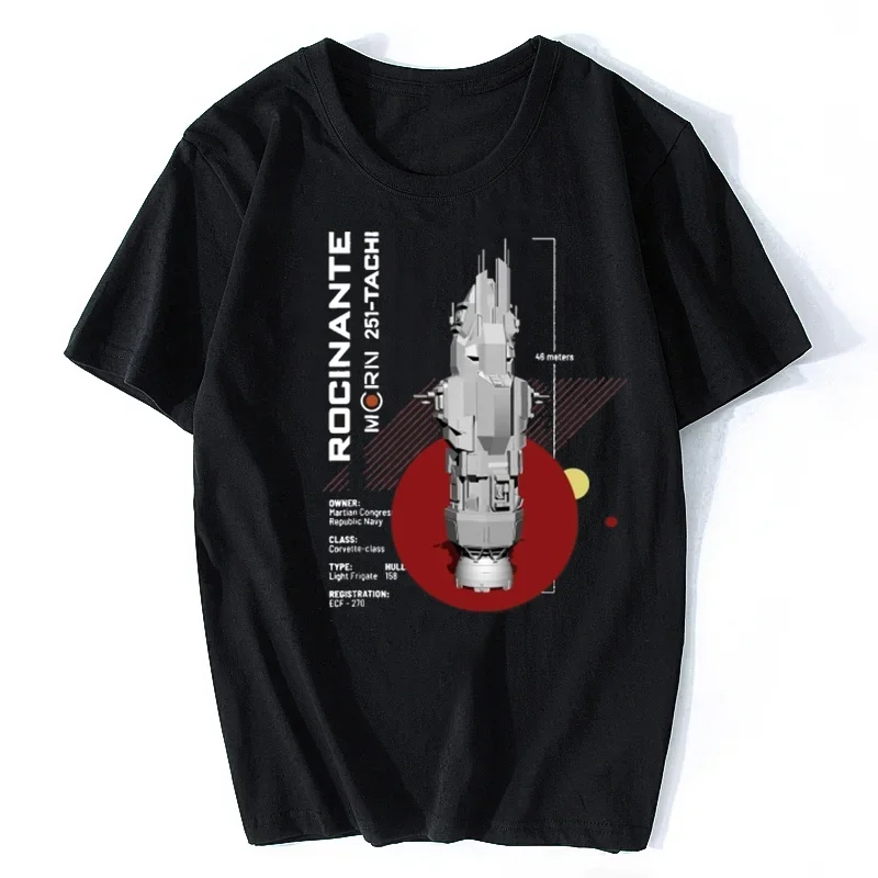 The Expanse Rocinante Ship T-Shirt Harajuku Hip Hop TEE Shirt For Men Women Tshirt Oversize Streetwear Cotton T Shirt