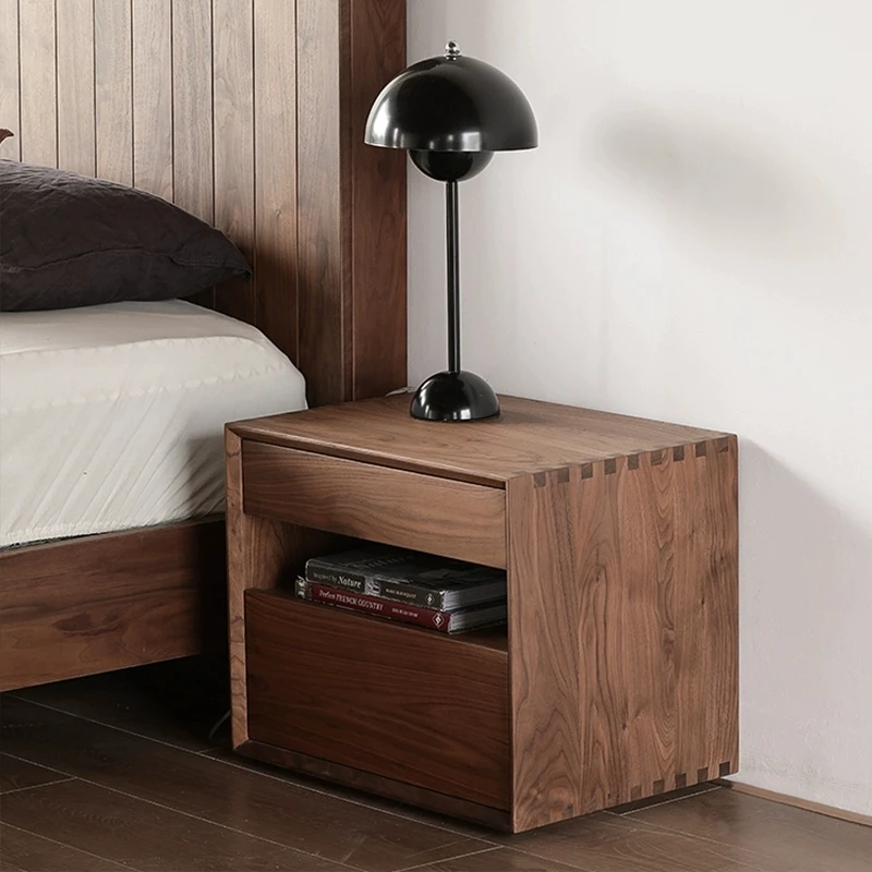Living Room Wooden Nightstands Storage Drawers Space Saving Modern Bedside Table Drawers Comodini Camera Letto Bedroom Furniture