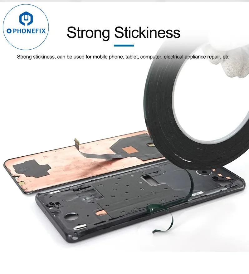 

1/5/10PCS 2mm 3mm 5mm Edge Screen Frame Glue for Mobile Phones Tablets electrical appliance repair Green Foam Double-sided tape