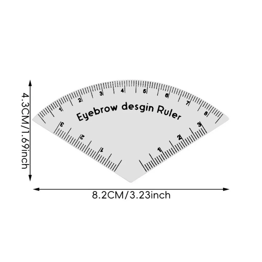 Neue langlebige Augenbrauenformungsschablone, die tragbare Zeichnung, Augenbrauen-Design-Lineal-Vorlagen-Set für schnelles Geschenk formt