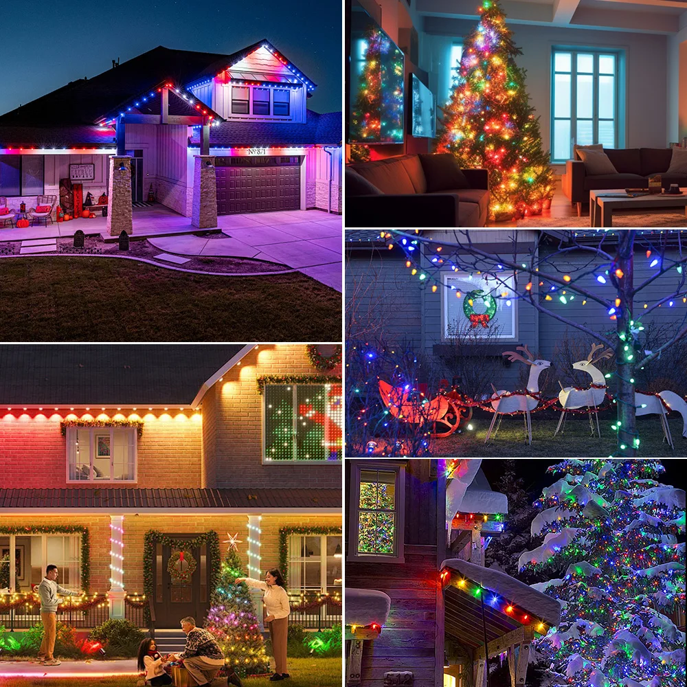 Shatterproof C7 String Light Colorful Led Replacement Bulbs 1W IP44 Plastic Candle Birthday Party Garden Home Decorative Garland