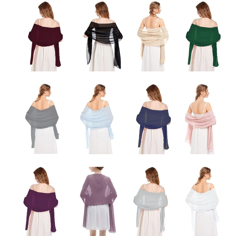 

Dreamy Wedding Tippet Light Weight and Comfortable Shawl Soft Long Flaring for Outdoor Activity and Stylish Looks