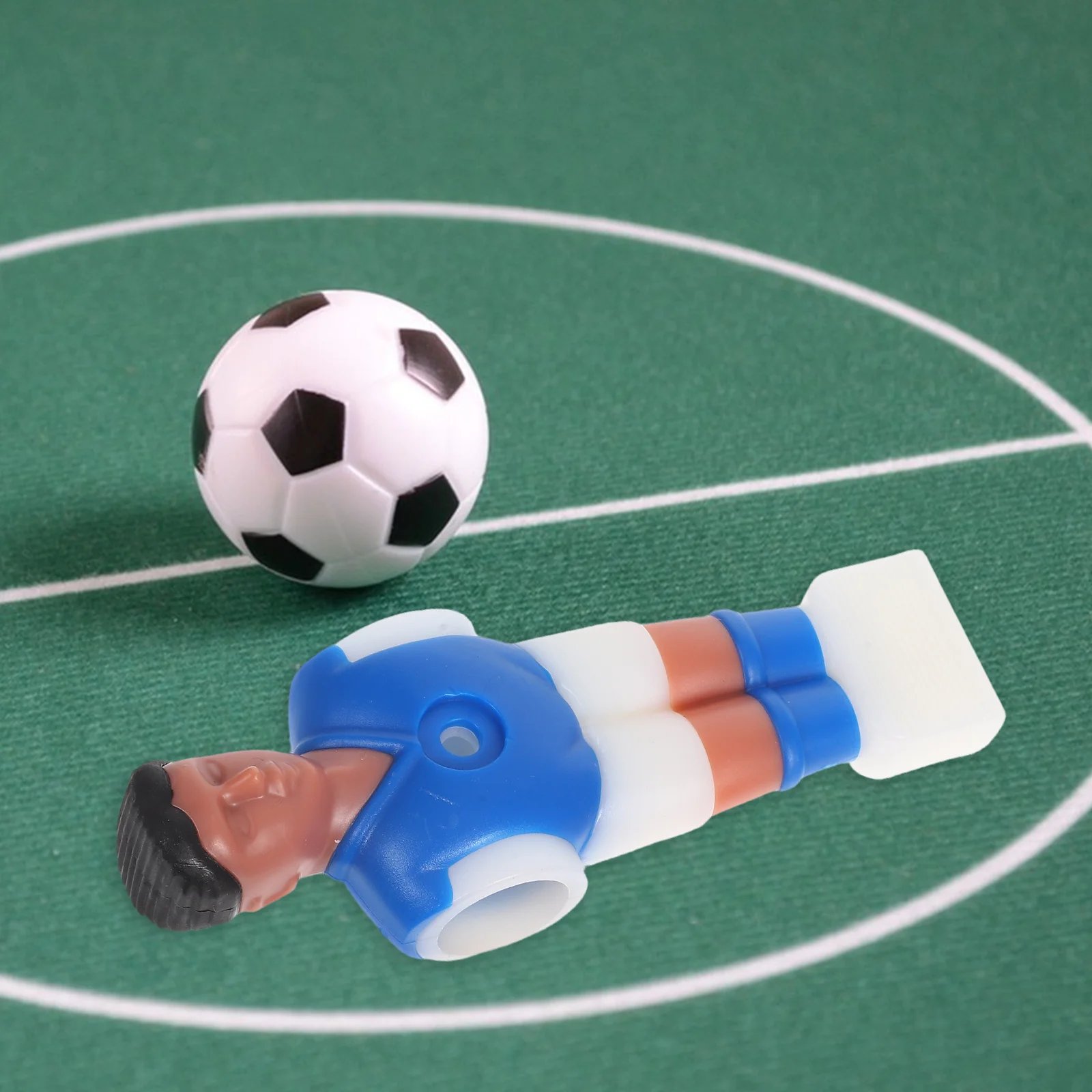 

4pcs Plastic Foosball Men Replacement Tournament Style Soccer Players For Standard Rod Tables Fits 1.4M Table Durable Easy