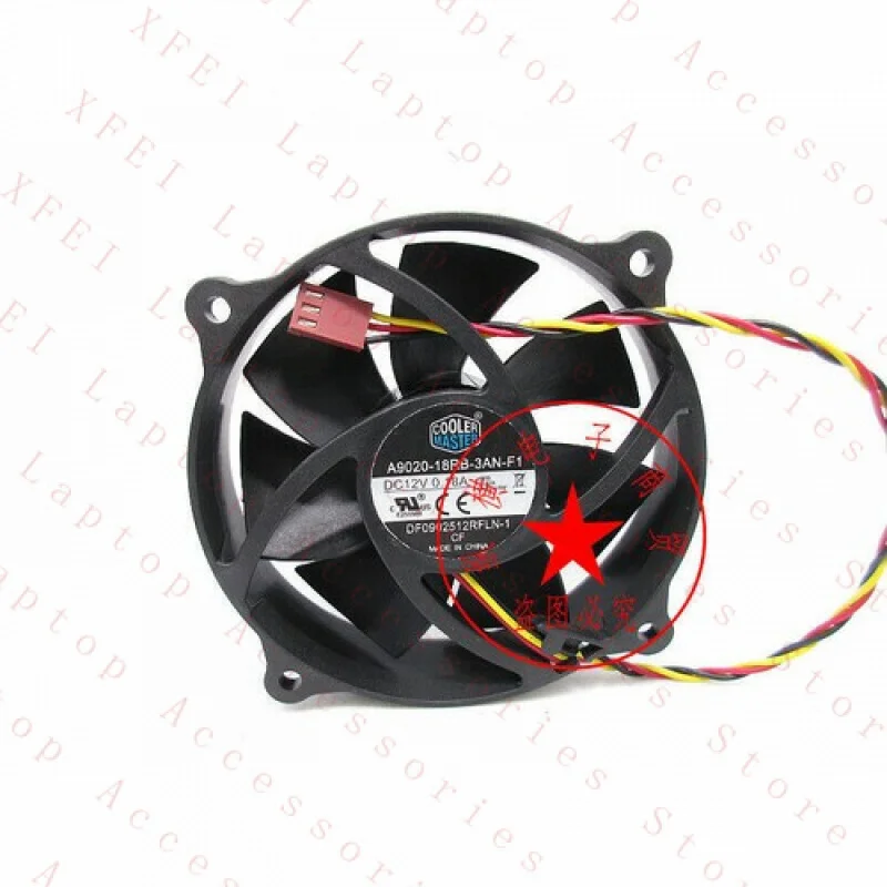 F لـ COOLER MASTER A9020-18RB-3AN-F1 12V 0.18A 9CM 9020 3-wire مروحة تبريد