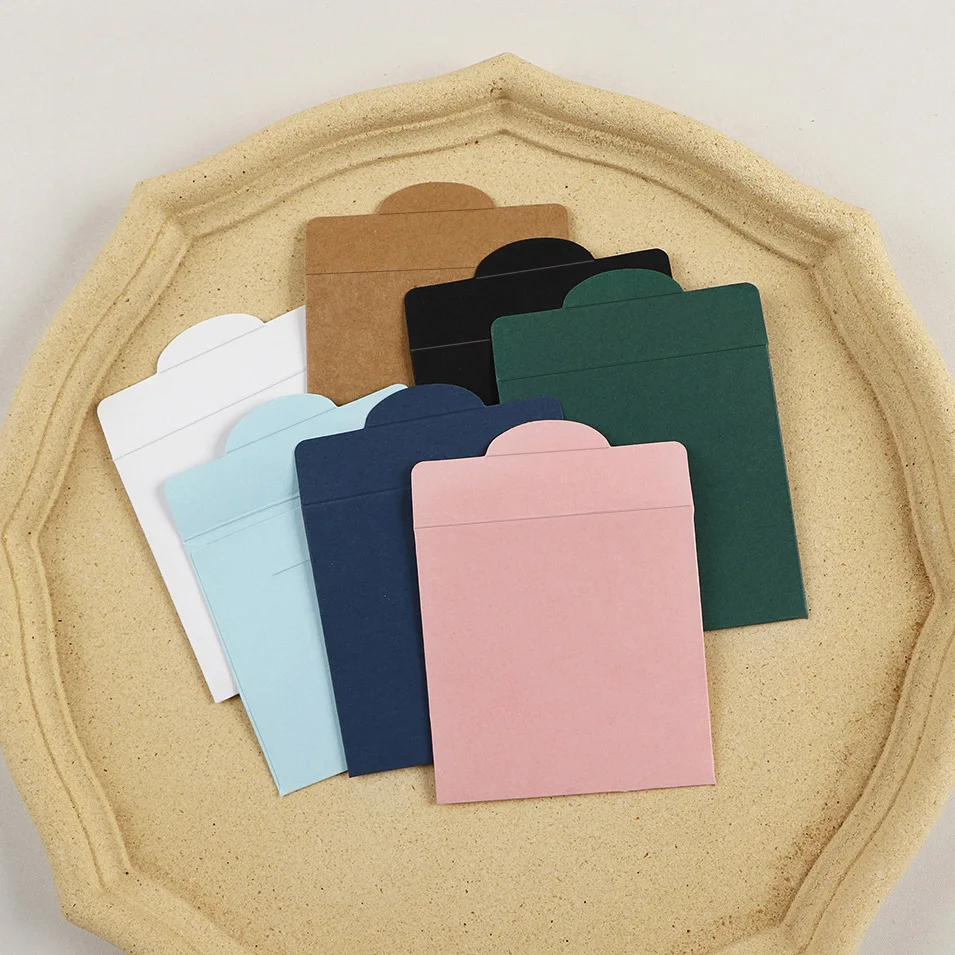 30pcs Kraft Square Mini Envelopes for Card/Small Greeting Card/ Storage Paper 8.3x8.3cm Envelopes Wedding Invitations Photo Bag