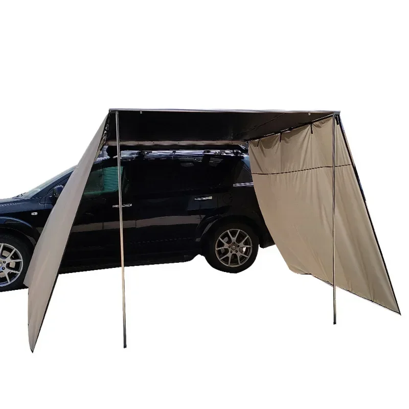exquisite craftsmanship Outdoor car side vinyl tent camping awning vinyl canopy side tent thickened car rain and sun protection