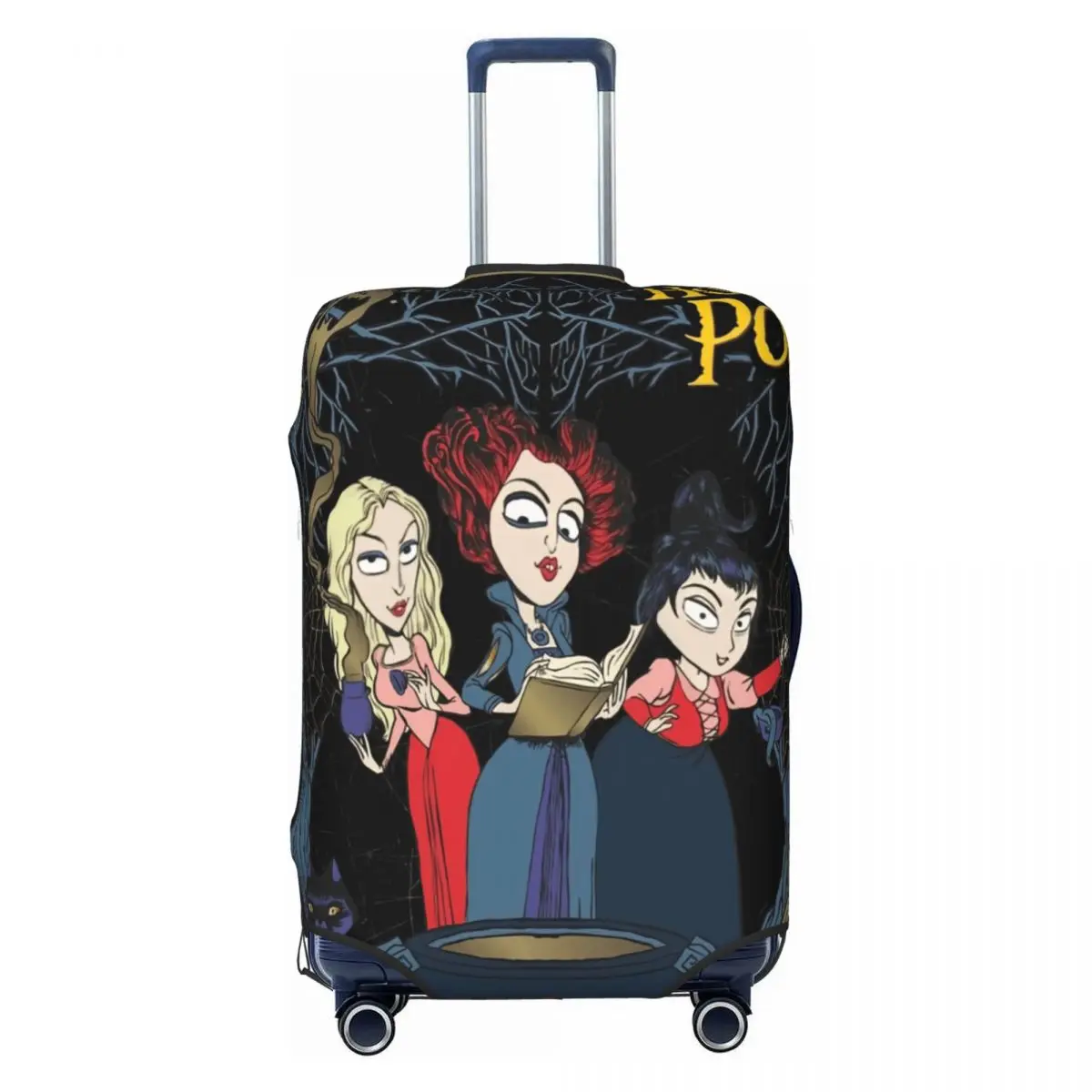 

Hocus Pocus Sanderson Sisters Suitcase Cover Elastic Horror Movie Luggage Protective Covers for 18-32 inch