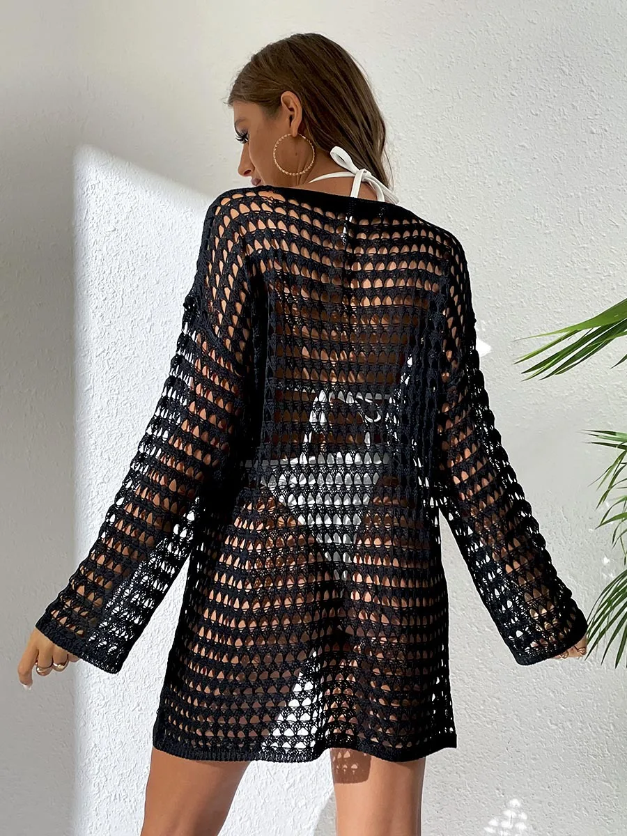 Girls Women ladies Sports long sleeve New style BIKINI-Plus Size Beachwear Tunic for Swimwear Sun Protection Clothes Cover Up