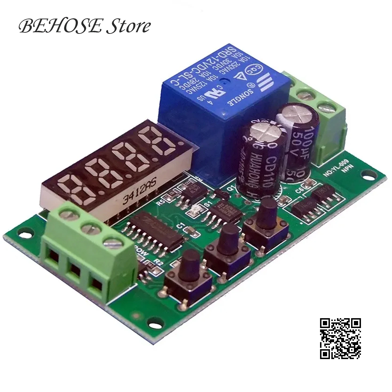 Detect Pulse Frequency / Number / Motor Speed / Hall Water Flow Sensor Module Control Relay Output