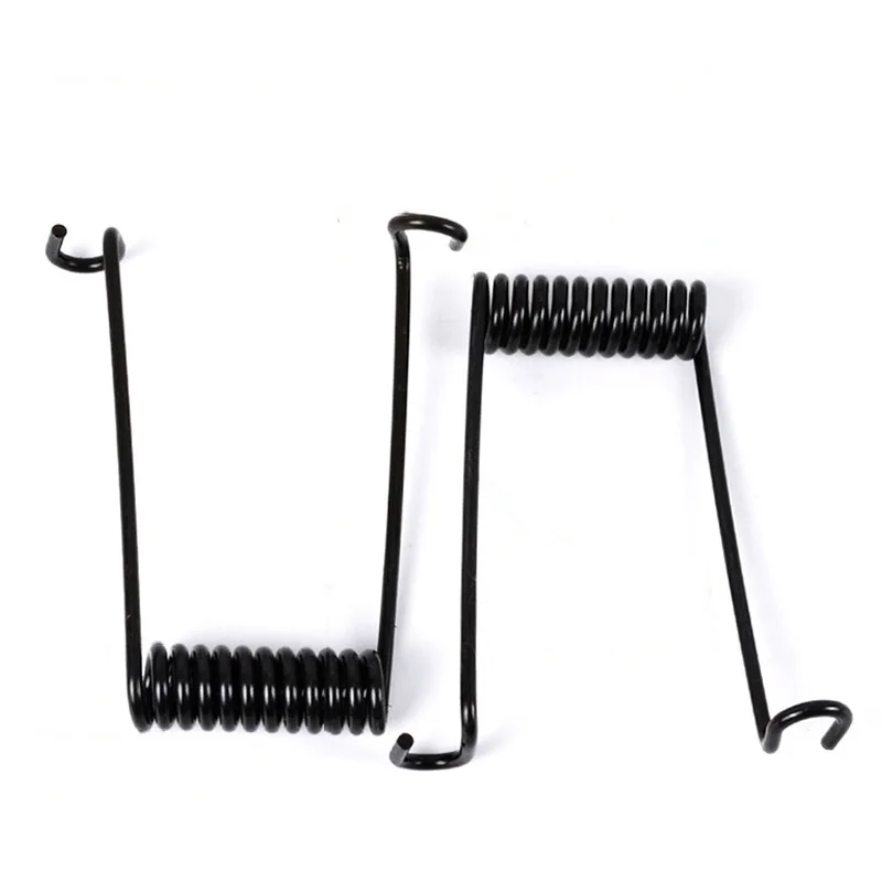 2 pz diametro del filo 2.0/2.5/3.0/3.5/4.0mm filo di acciaio per molle forte ritorno doppia molla di torsione sedile posteriore molla pieghevole a forma di V