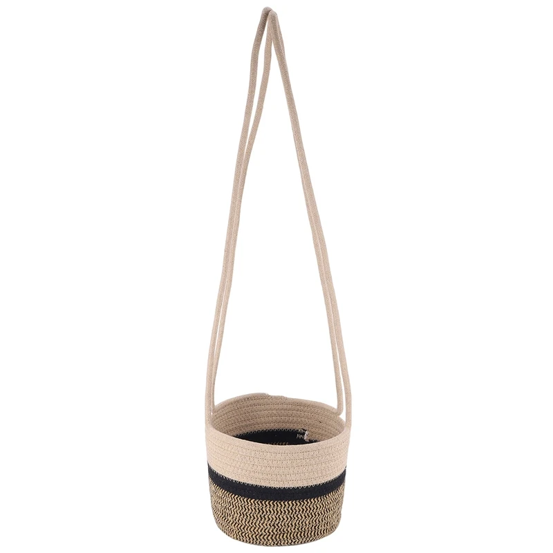 

HOT SALE Garden Plant Hangers Rope Hanging Planter Woven Hanging Planter Basket Decorative Flower Pot Holder For Home Decor