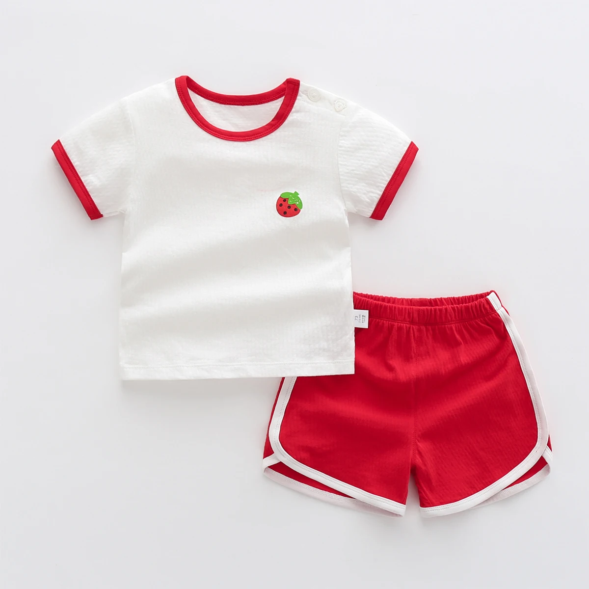 

Toddler Girl Boy Summer Outfits Short Sleeve T-Shirt + Shorts Set Cute Baby Clothes Sport Tracksuit