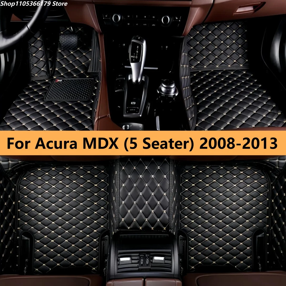 

Автомобильные коврики для Acura MDX (5 мест) 2008-2013 годов, кожаные, водонепроницаемые, полный комплект, ковровые накладки на пол
