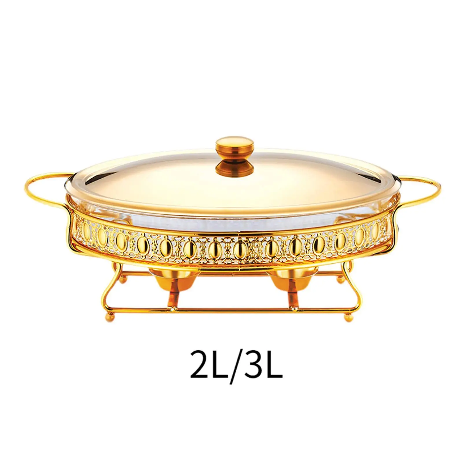 Chafing Dish High Performance Sturdy Saving Time Easy to Use Serving Tray for Wedding Restaurant Outdoor Canteen Parties