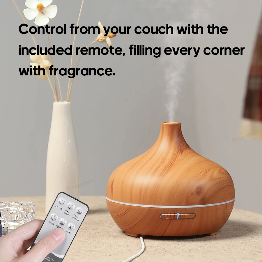 Wood Grain Aromatherapy Diffuser USB Humidifier Desktop Air Purifier Essential Oil Aroma Cool Mist Difusor